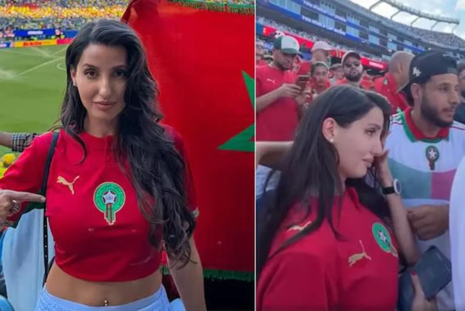 মরক্কোর বিদায়ে গ্যালারিতে কান্নায় ভেঙে পড়লেন নোরা ফাতেহি