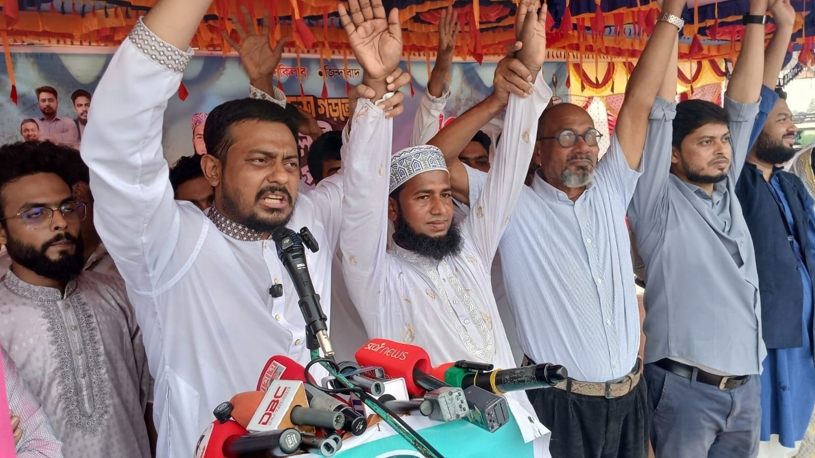 পোরশায় এনসিপির জুলাই পদযাত্রা ও সমাবেশ অনুষ্ঠিত