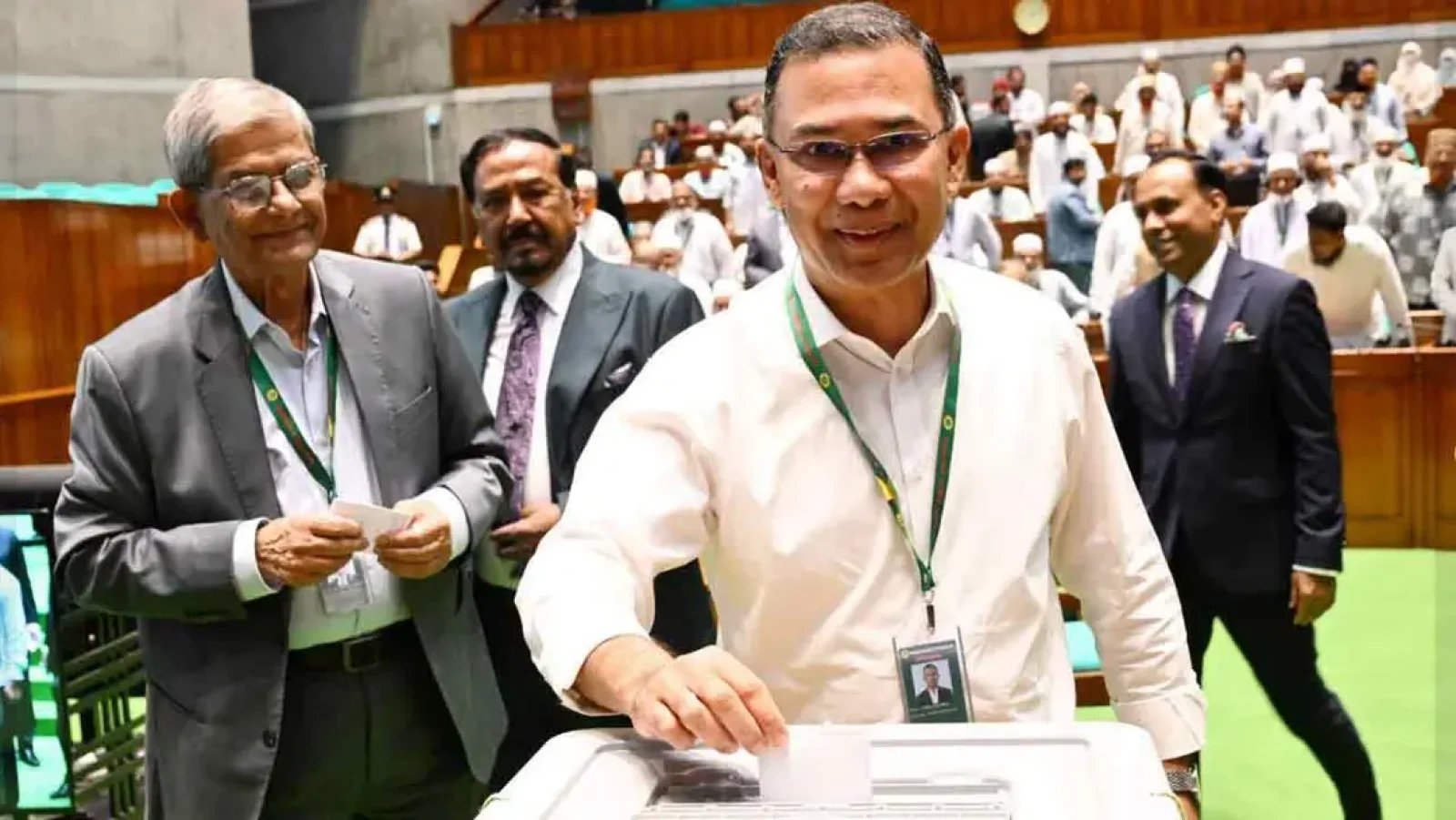 রাষ্ট্রপতি নির্বাচনে ভোট দিলেন প্রধানমন্ত্রী, স্পিকার ও বিরোধীদলীয় নেতা