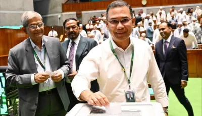 রাষ্ট্রপতি নির্বাচনে ভোট দিলেন প্রধানমন্ত্রী, স্পিকার ও বিরোধীদলীয় নেতা